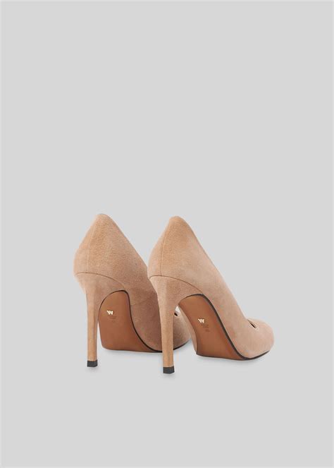 nude suede pump|Nude Cornel Suede Point Pump